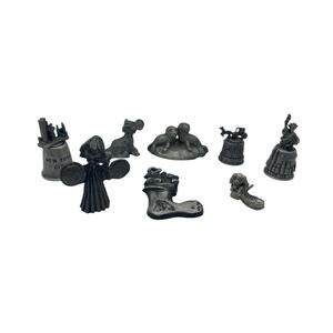 Pewter Pieces (8) Stocking - Shoe -  New York Skyline - Statue Liberty - Seals